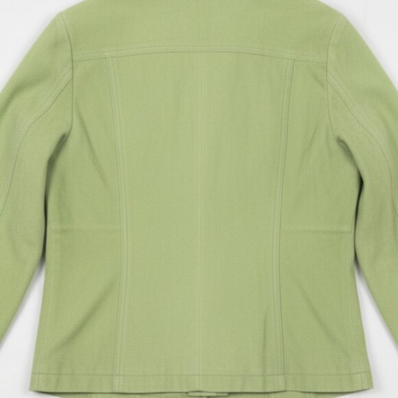 Coldwater Creek Vintage Women's Lime Green Suede Jacket XL - Picture 12 of 16